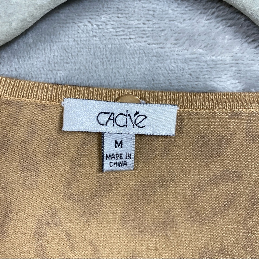 Cache Leopard Print Double Zip Jacket Cardigan Si… - image 6